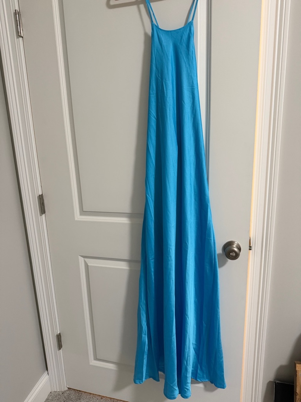 She + Sky Turquoise Blue Slip Dress